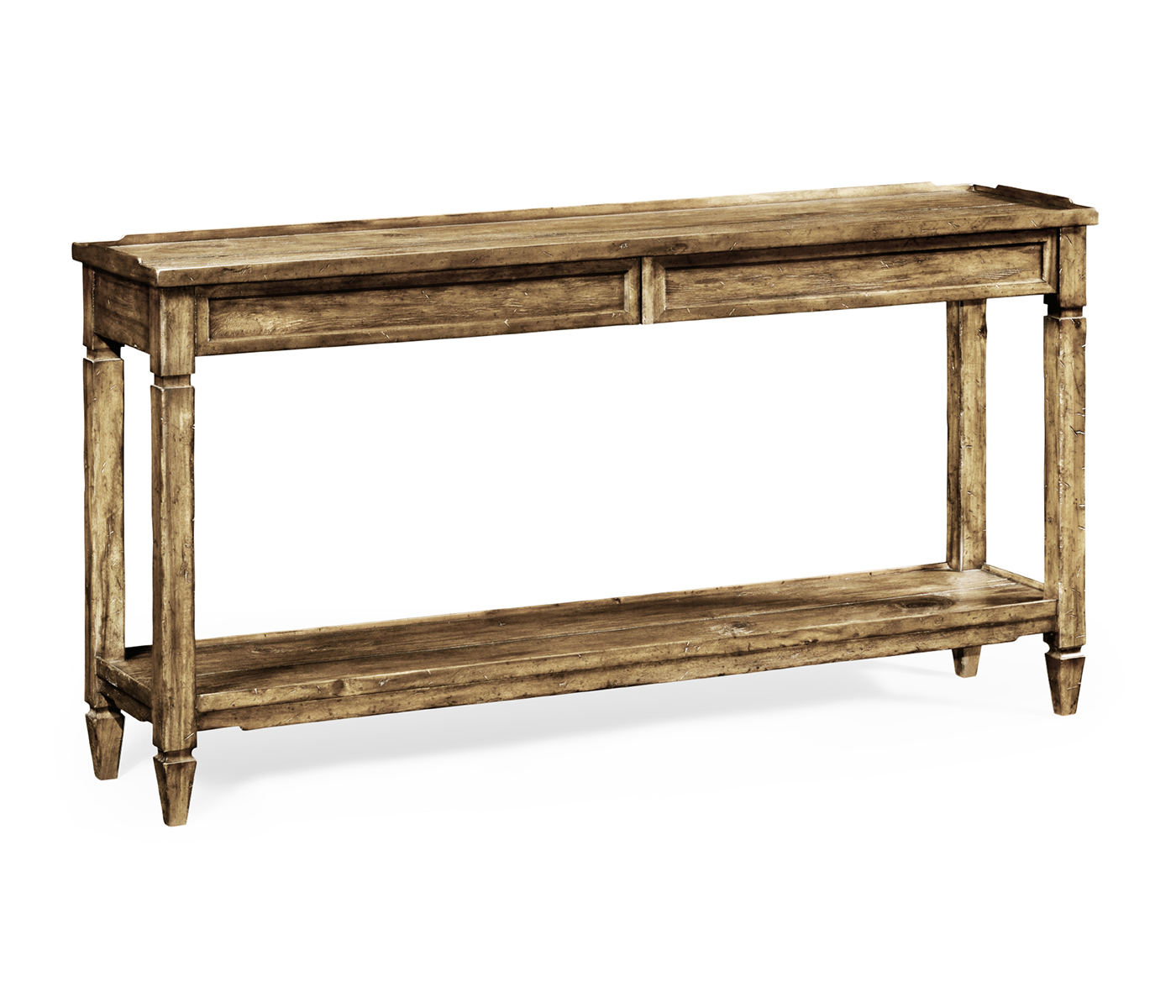 Console Table with Drawer in Medium Driftwood