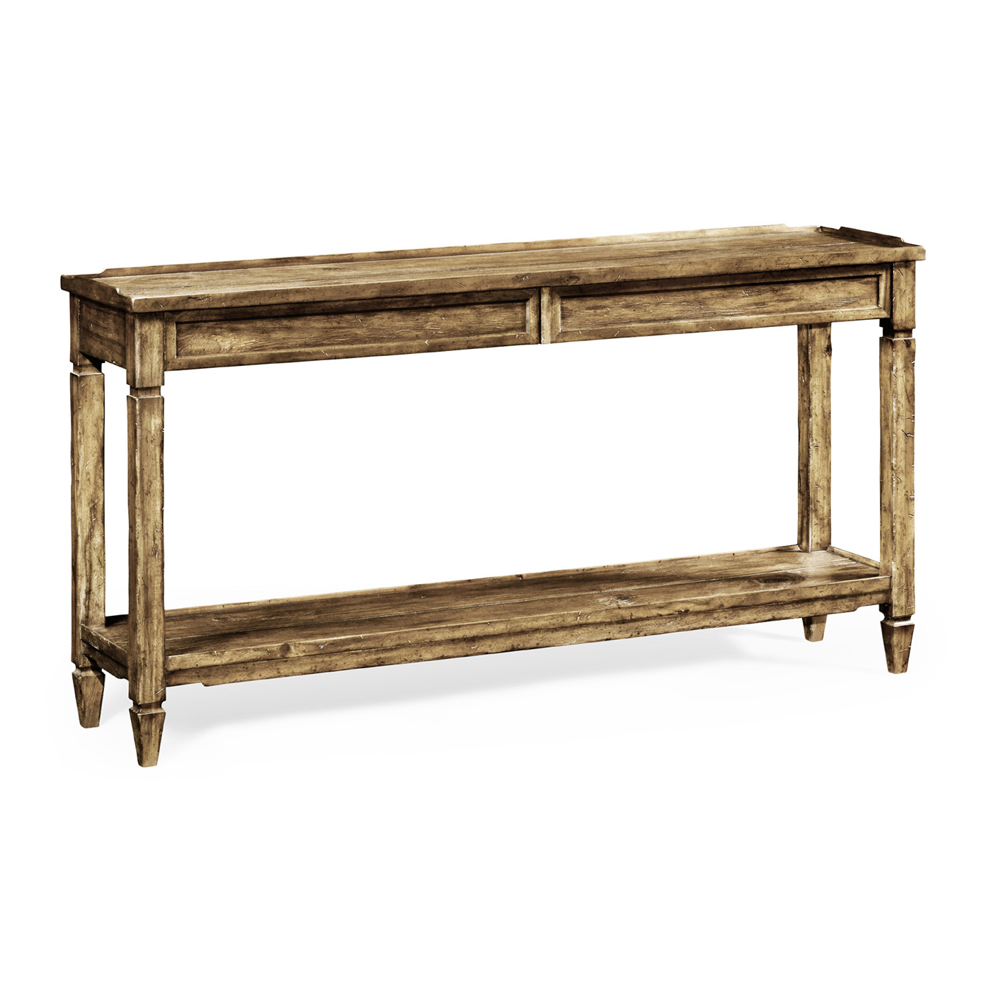 Console Table with Drawer in Medium Driftwood