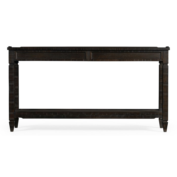 Dark Ale Console Table with Drawers