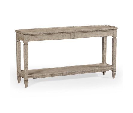 Console Table with Drawer in Rustic Grey