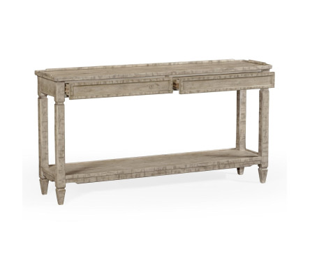Console Table with Drawer in Rustic Grey