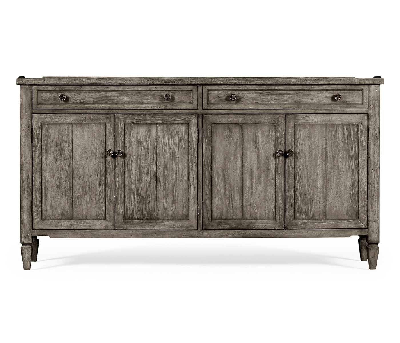 Casual Dark Grey Four Door Sideboard