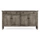 Casual Dark Grey Four Door Sideboard