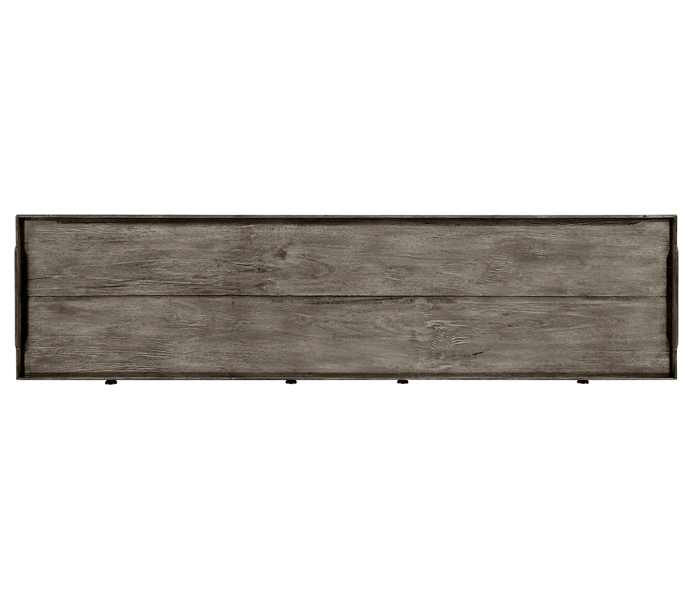 Casual Dark Grey Four Door Sideboard