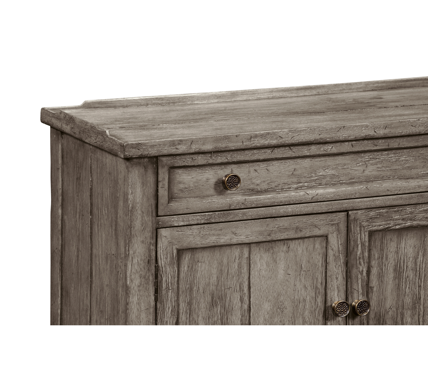 Casual Dark Grey Four Door Sideboard