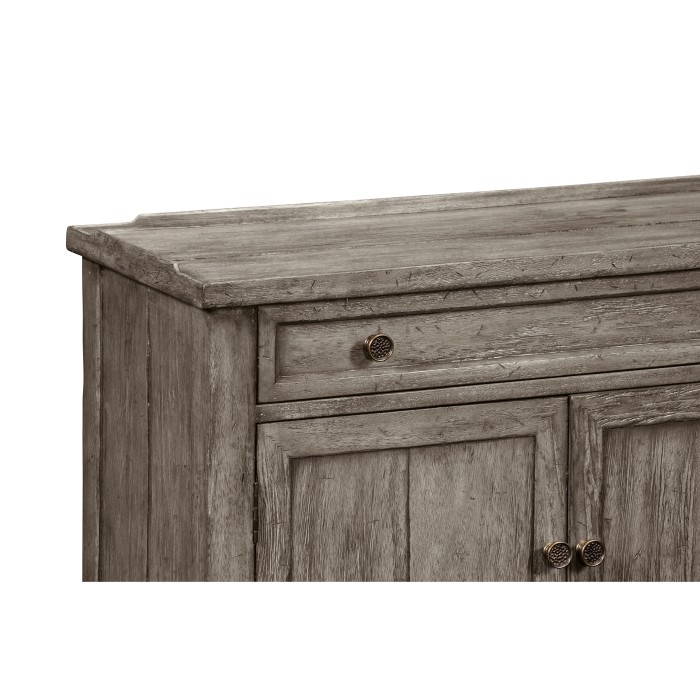 Casual Dark Grey Four Door Sideboard