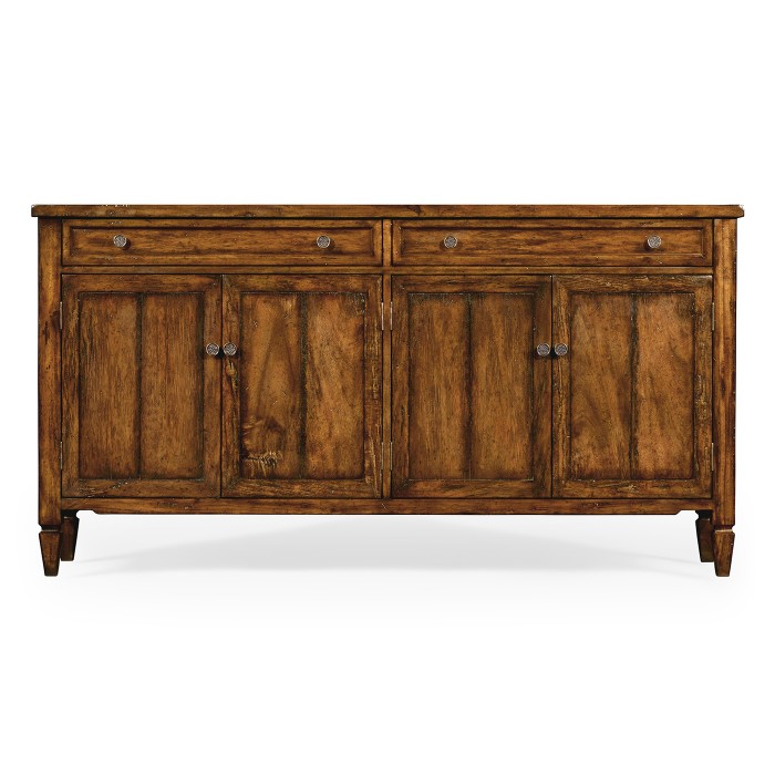 Casual Walnut Four Door Sideboard