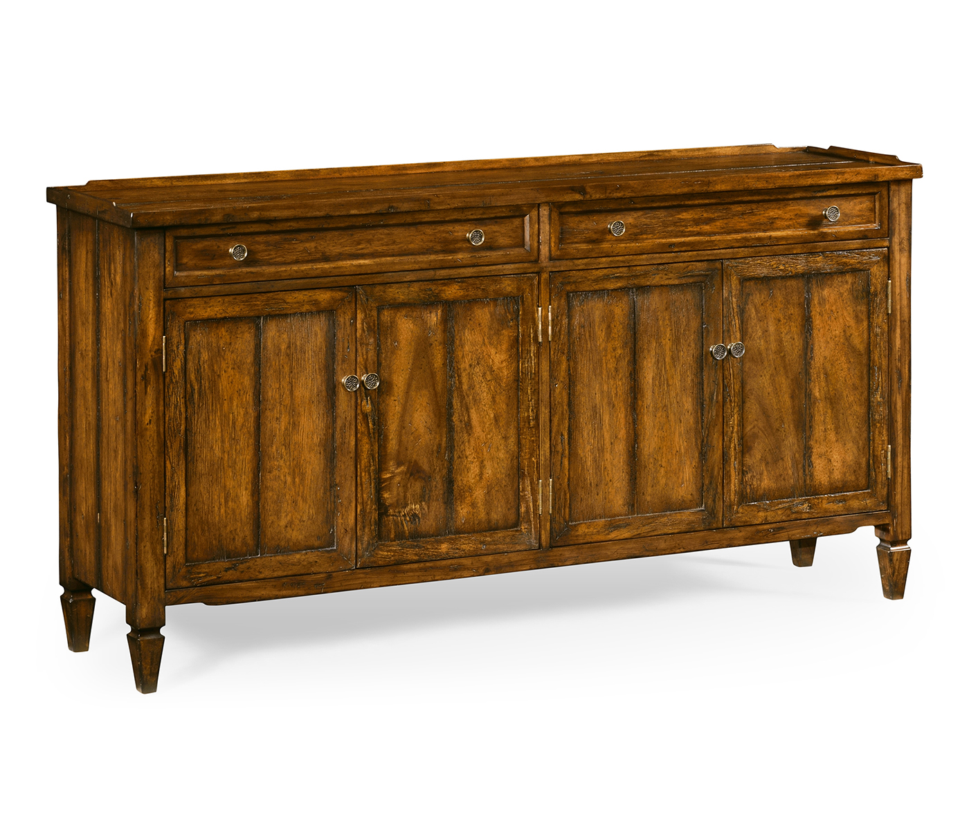 Casual Walnut Four Door Sideboard