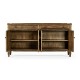 Casual Medium Driftwood Four Door Sideboard