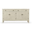 Casual Whitewash Driftwood Four Door Sideboard