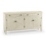Casual Whitewash Driftwood Four Door Sideboard