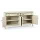 Casual Whitewash Driftwood Four Door Sideboard