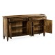 Casual Golden Ale Four Door Sideboard