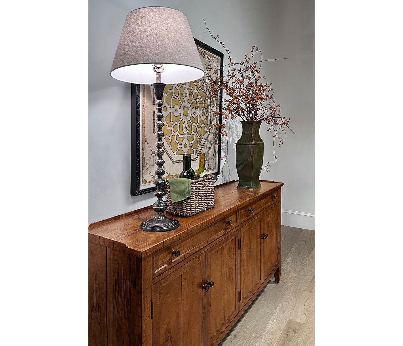 Casual Dark Ale Four Dooe Sideboard