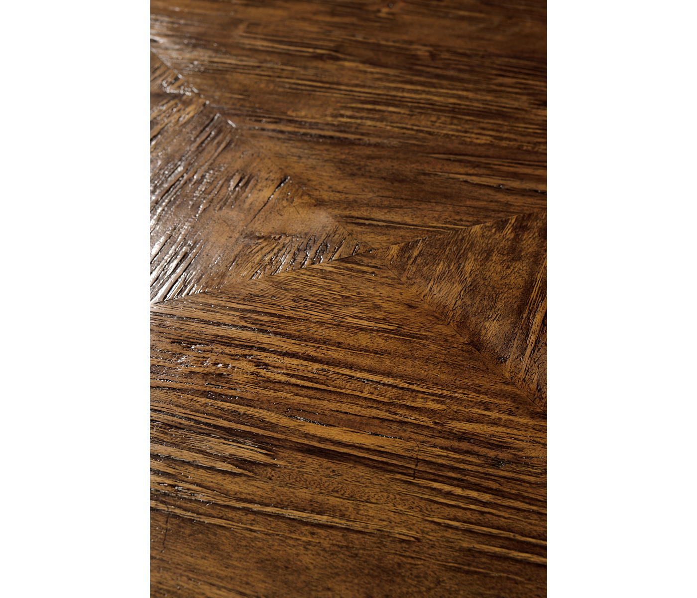 Country Walnut Square Coffee Table with Two Magazine Racks