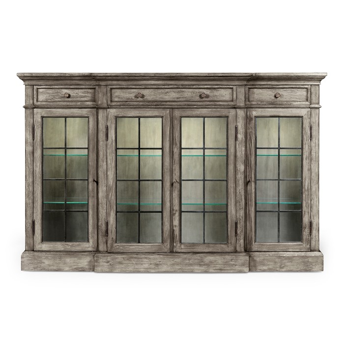 Casual Four Door China Display Cabinet