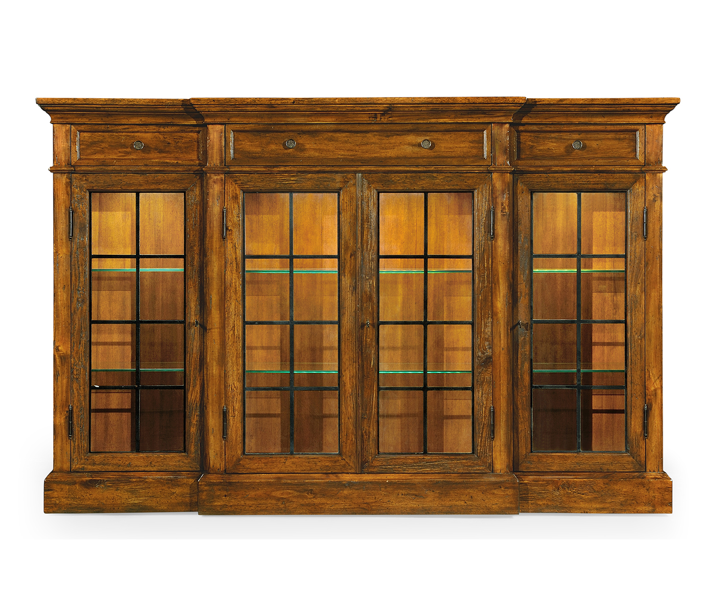 Casual Four Door China Display Cabinet