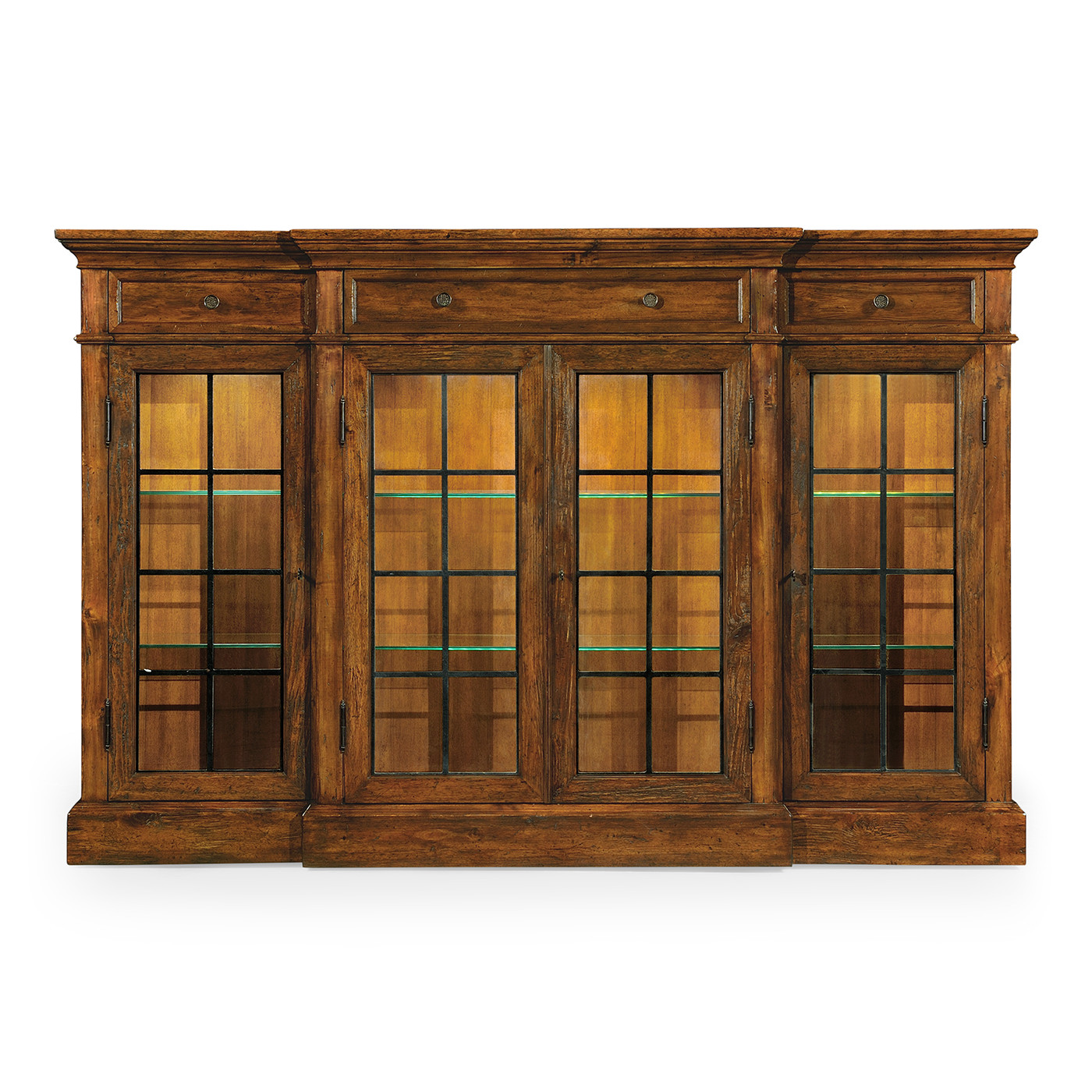 Casual Four Door China Display Cabinet