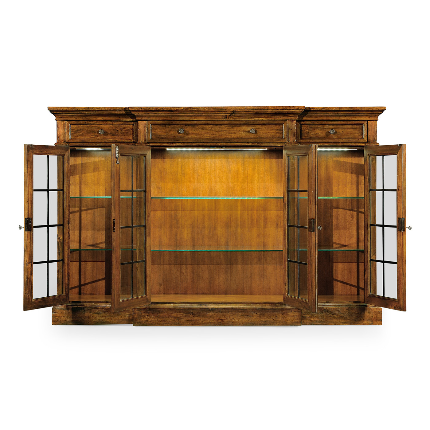 Casual Four Door China Display Cabinet