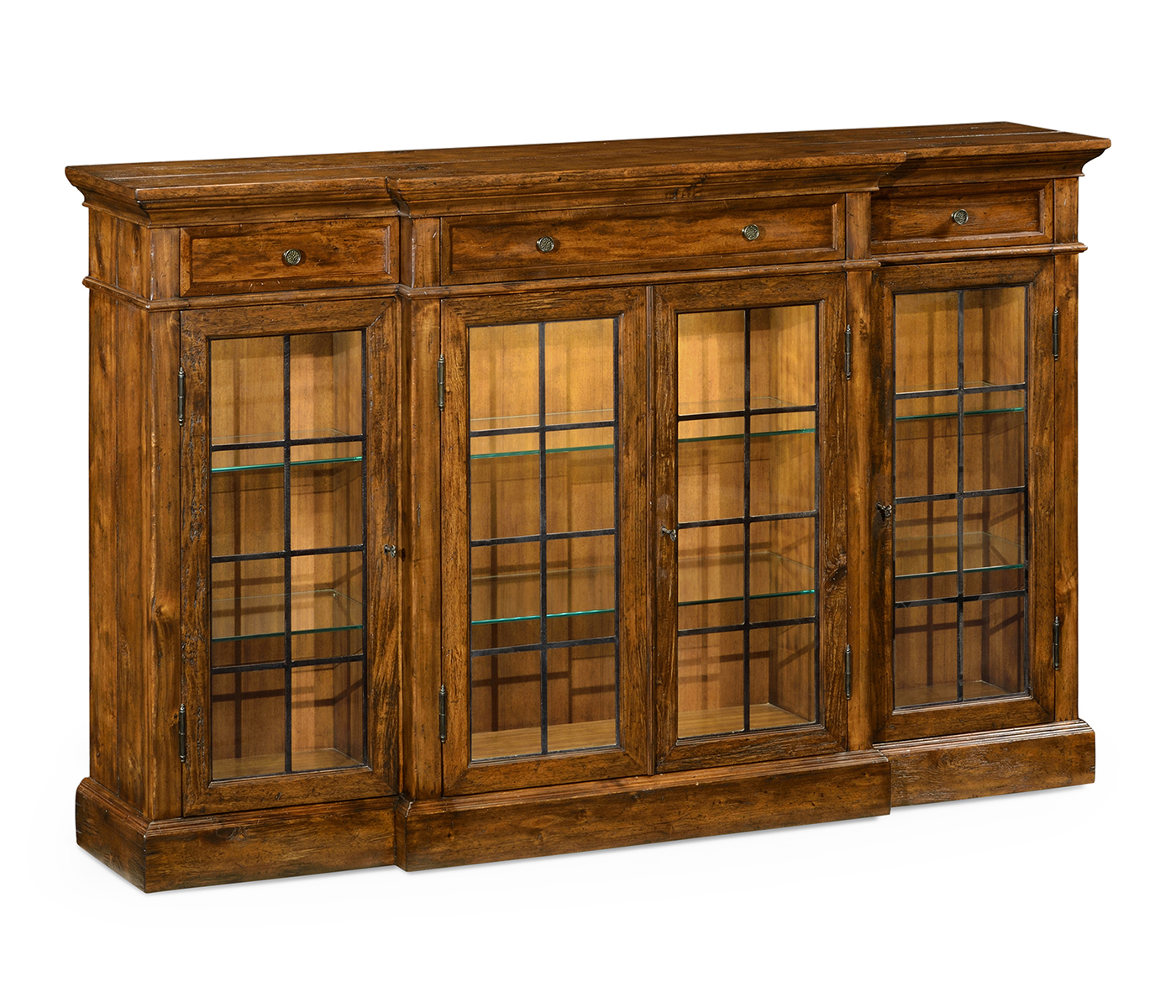 Casual Four Door China Display Cabinet