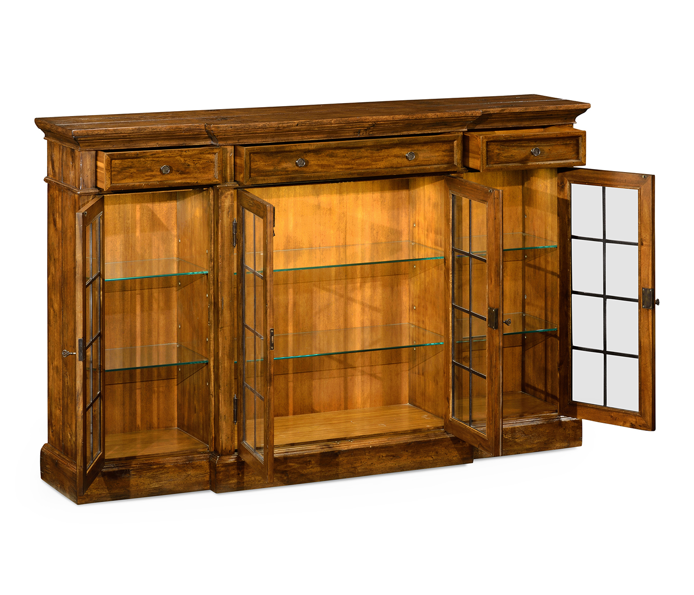Casual Four Door China Display Cabinet
