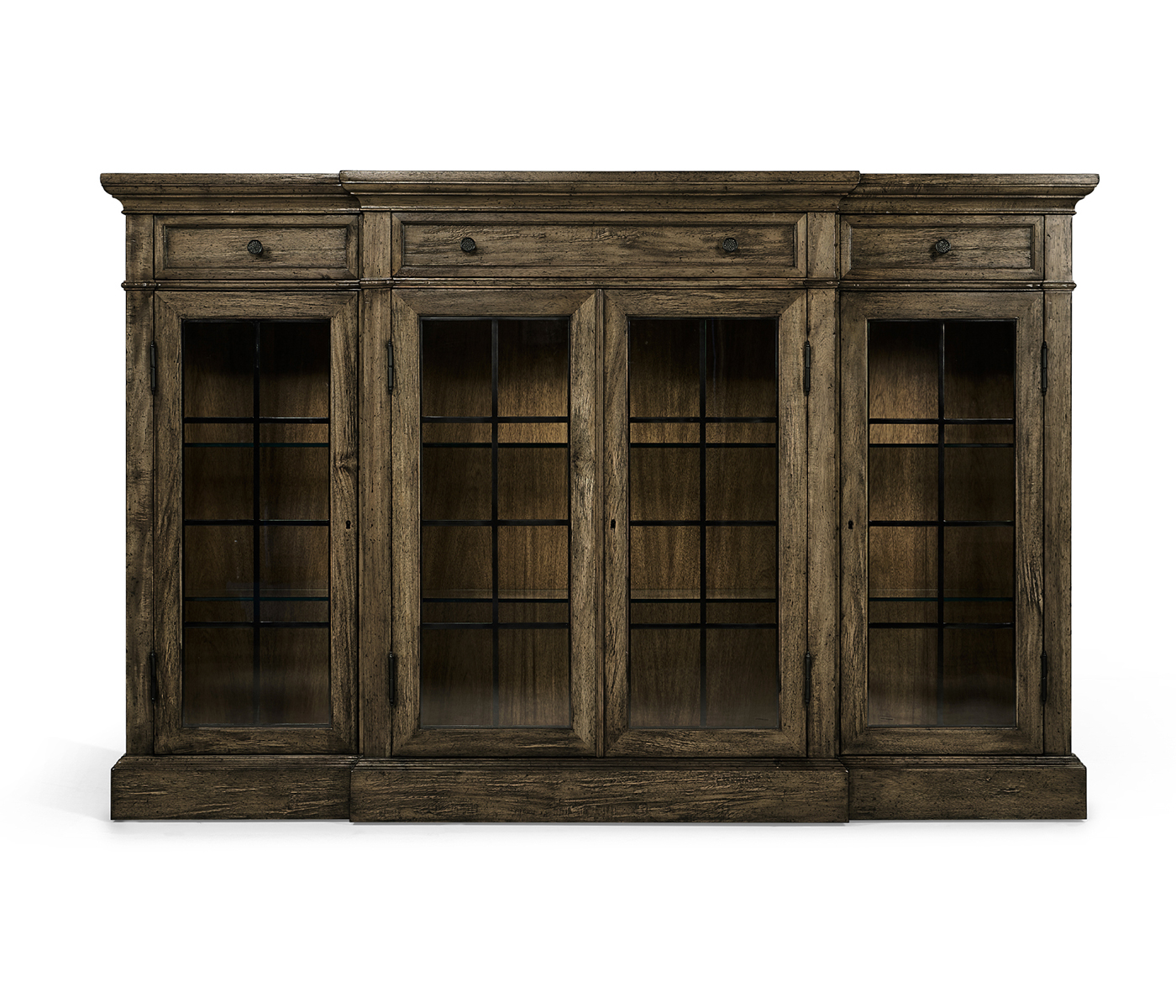 Casual Four Door China Display Cabinet
