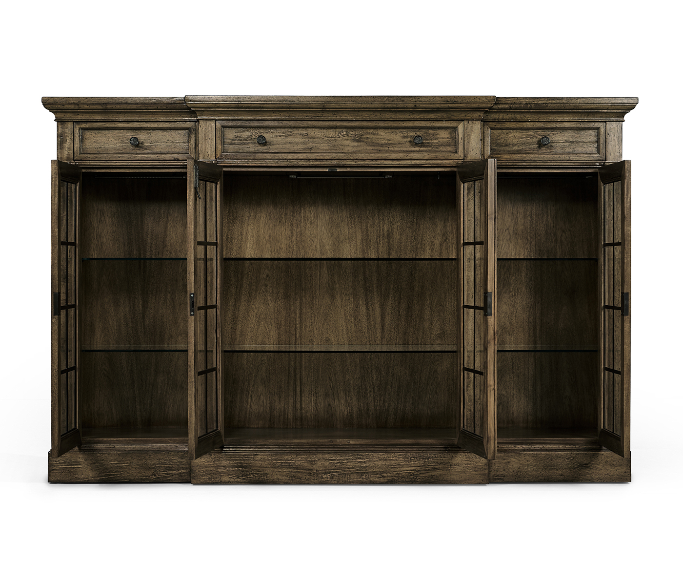 Casual Four Door China Display Cabinet