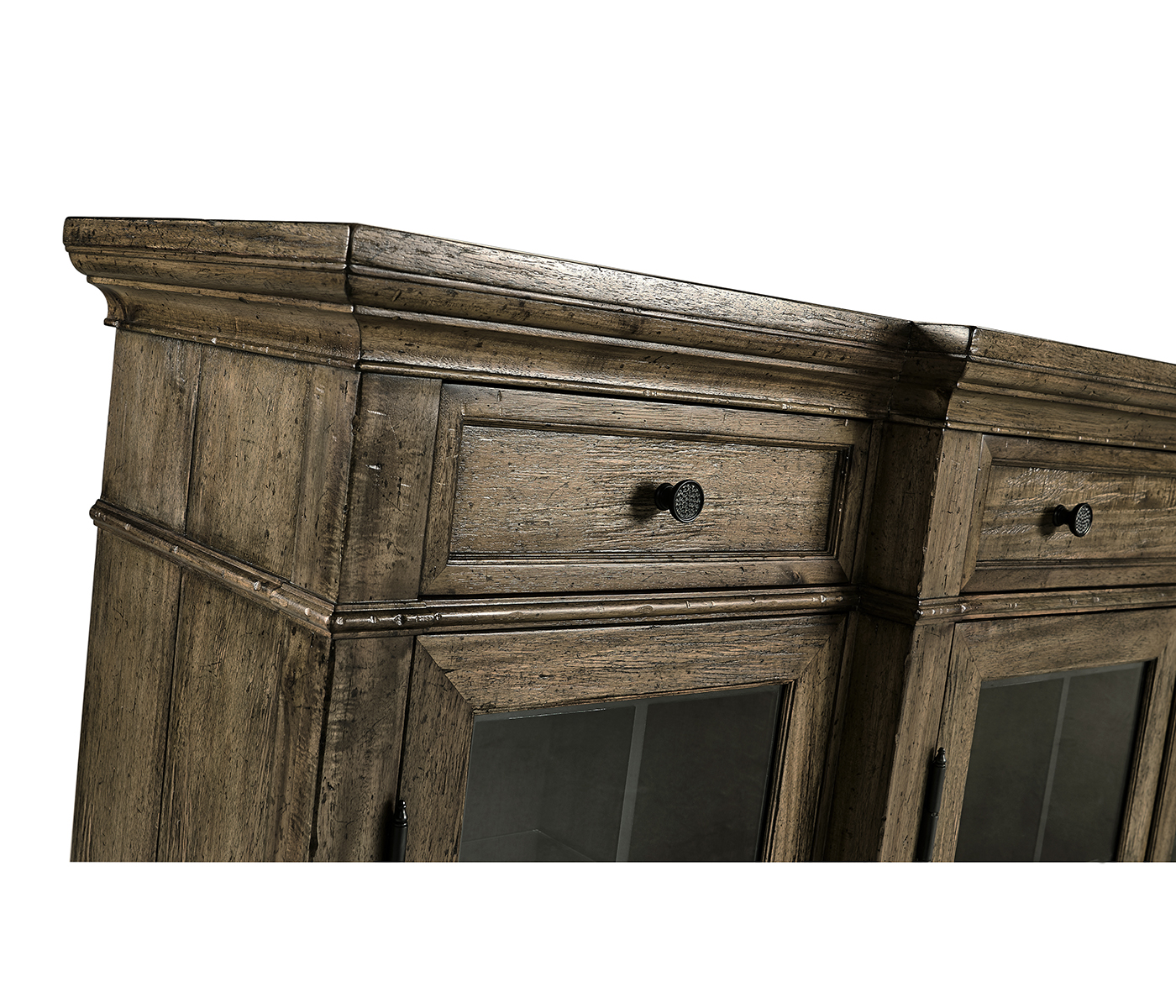 Casual Four Door China Display Cabinet