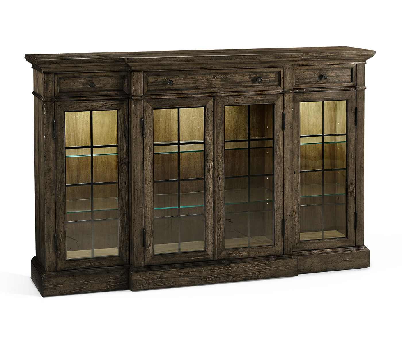 Casual Four Door China Display Cabinet