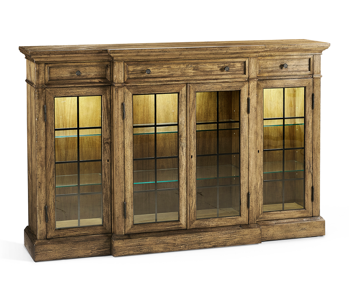 Casual Four Door China Display Cabinet