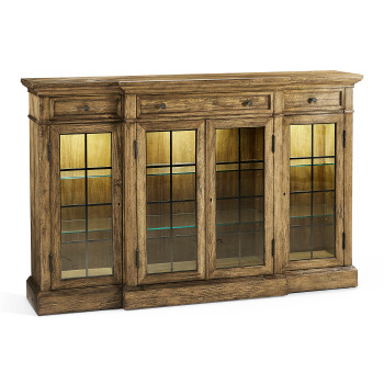 Casual Four Door China Display Cabinet