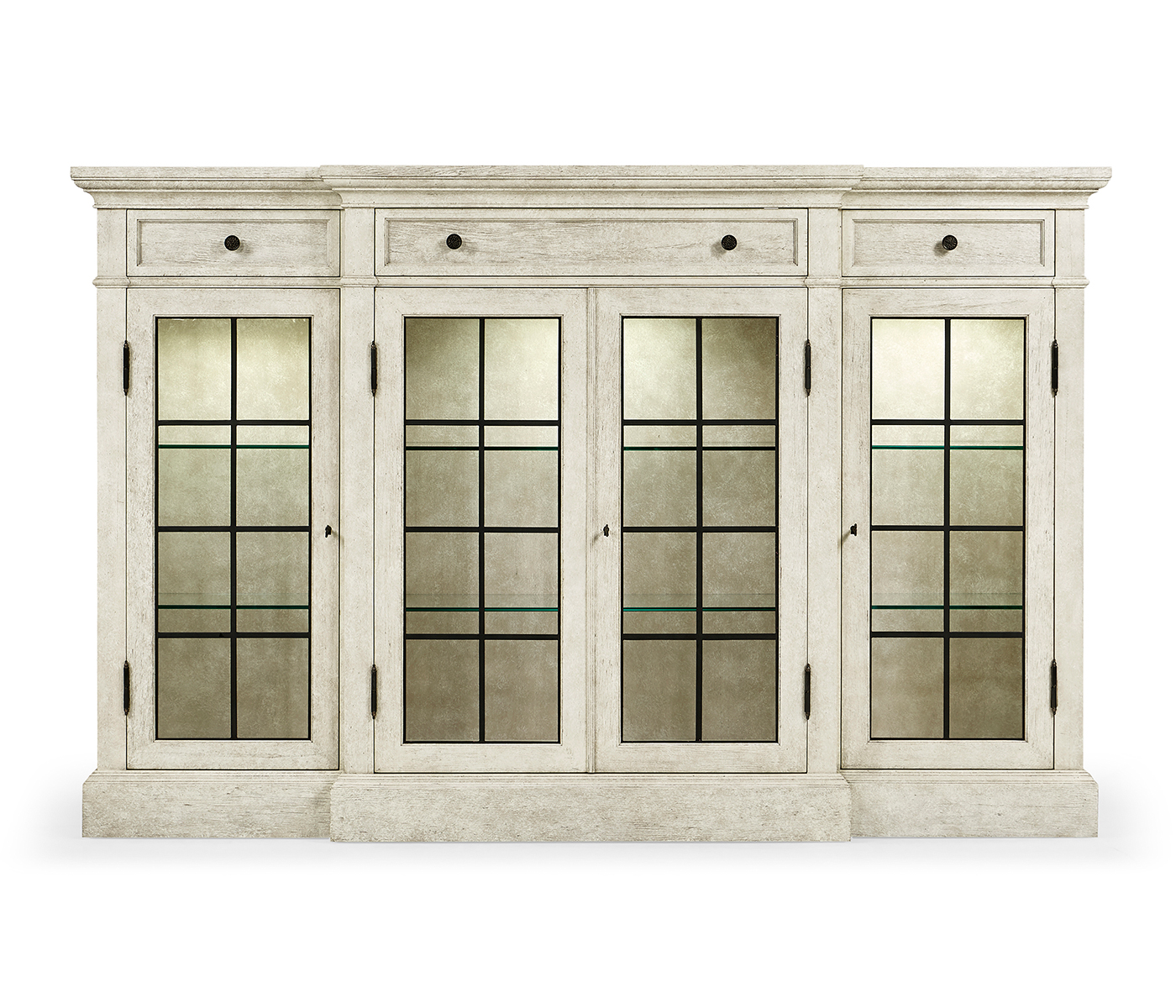 Casual Four Door China Display Cabinet