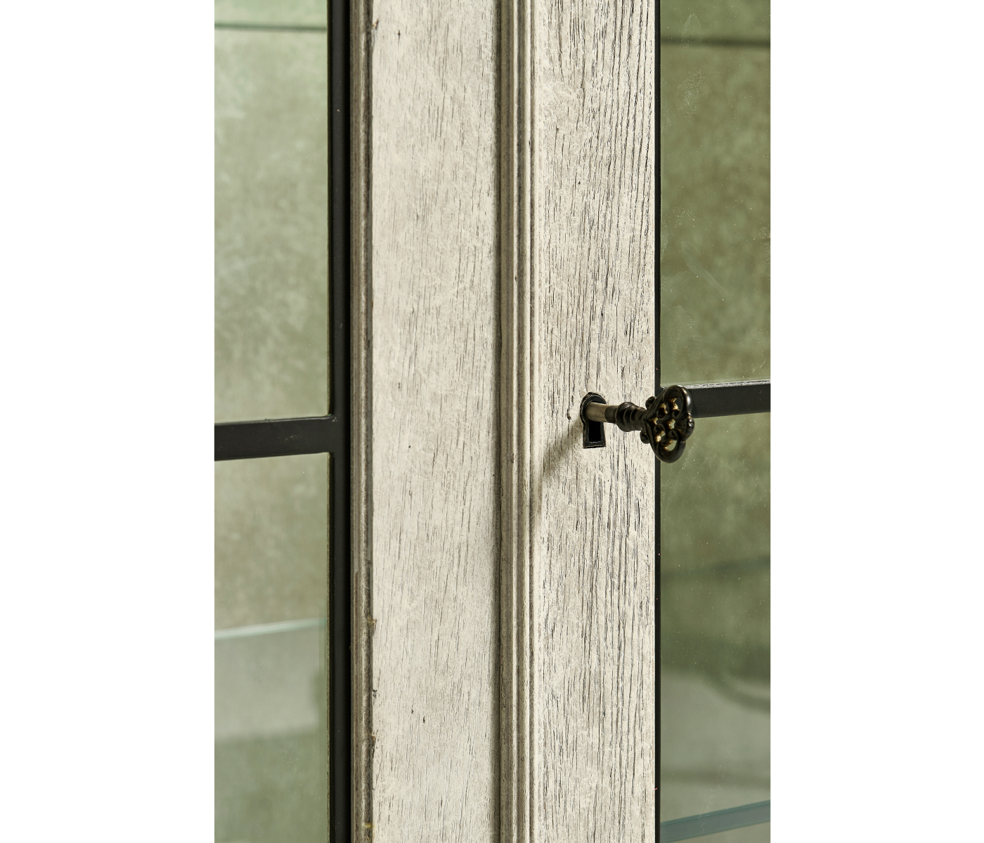 Casual Four Door China Display Cabinet