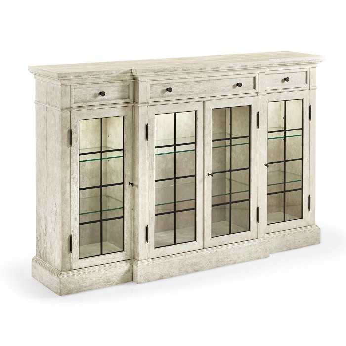 Casual Four Door China Display Cabinet