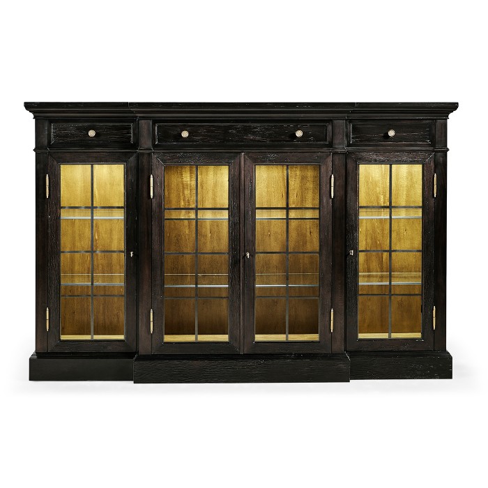 Casual Four Door China Display Cabinet
