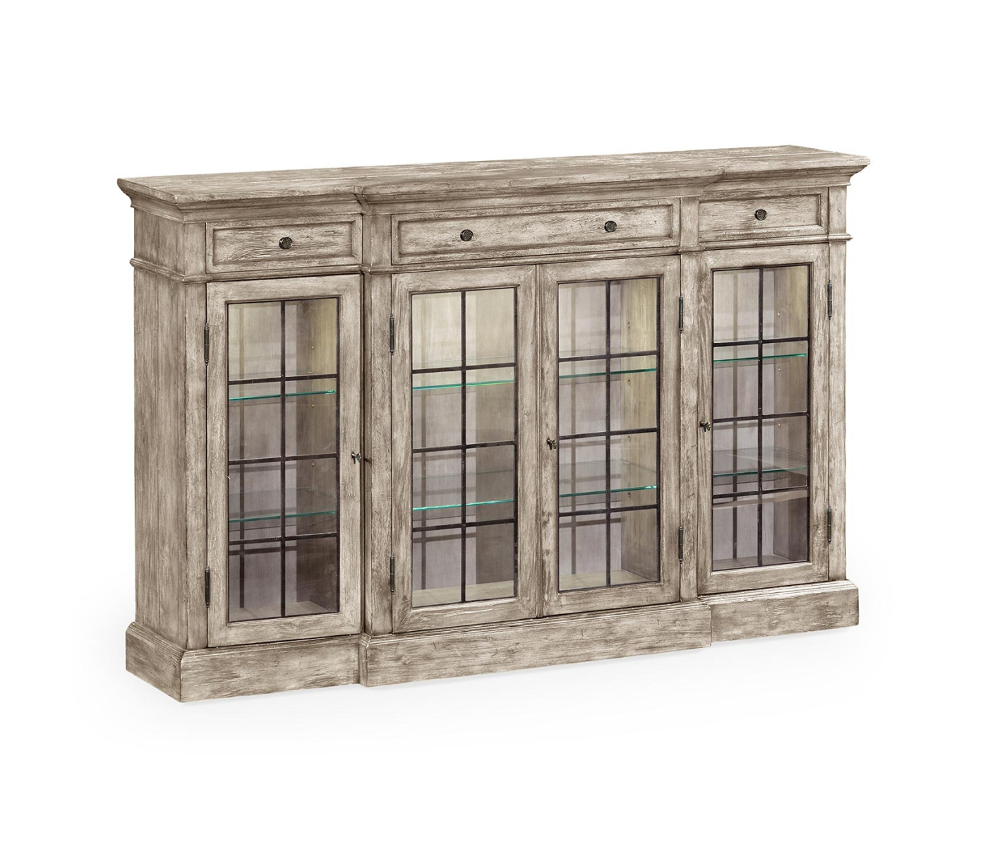 Casual Four Door China Display Cabinet