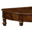 Demilune console table of drawer in antique mahogany