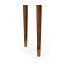 Demilune console table of drawer in antique mahogany