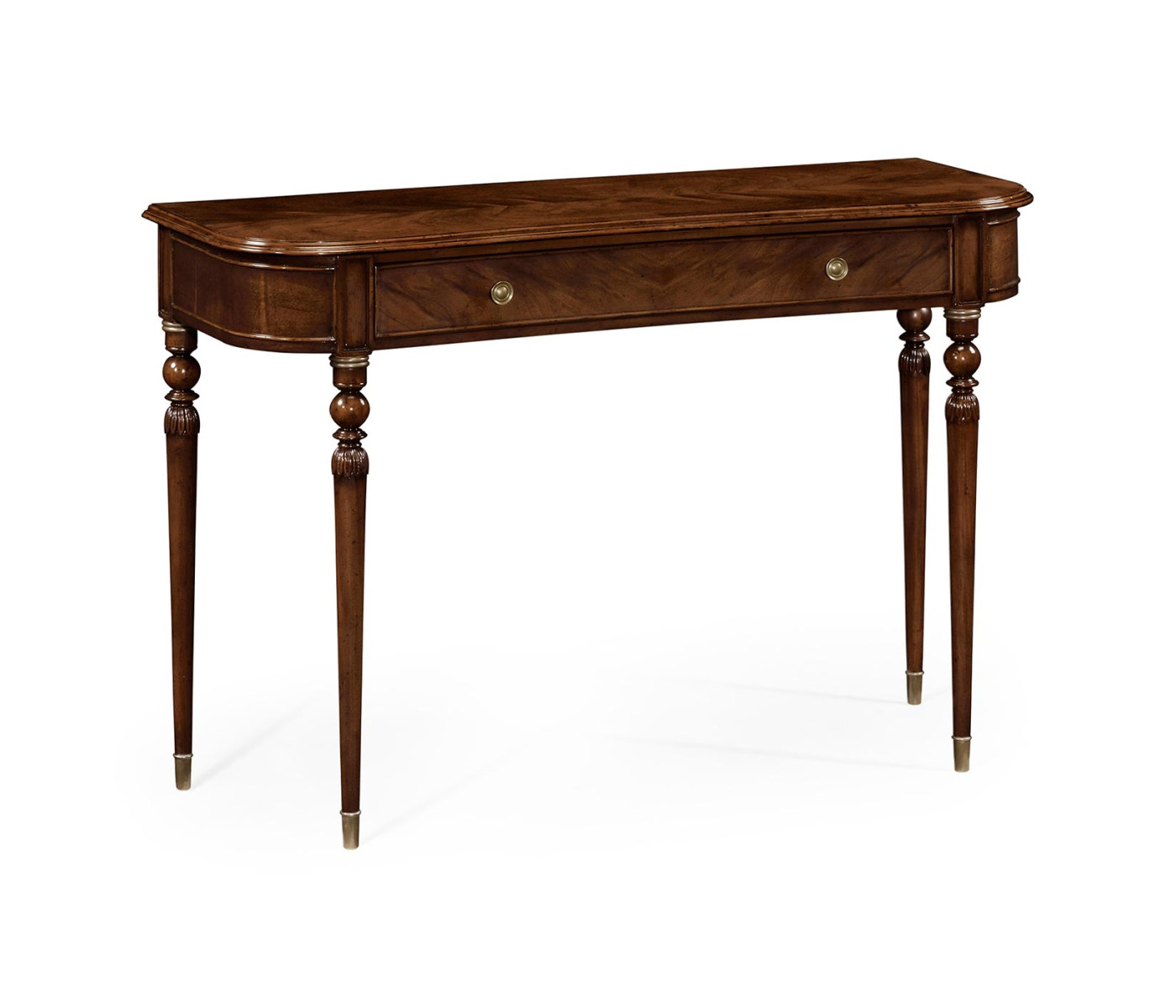 Console table of drawer in antique mahogany