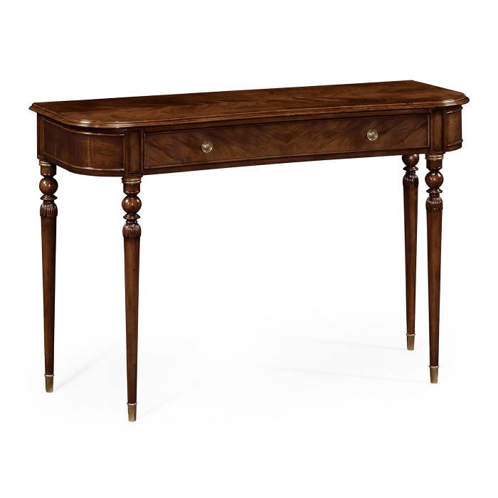 Console table of drawer in antique mahogany