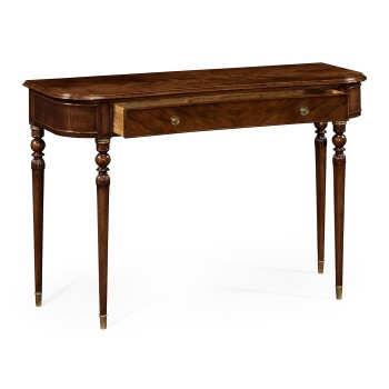 Console table of drawer in antique mahogany