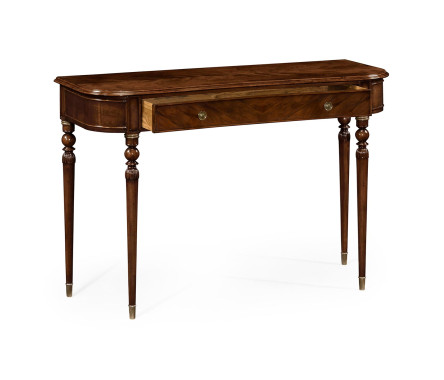 Console table of drawer in antique mahogany