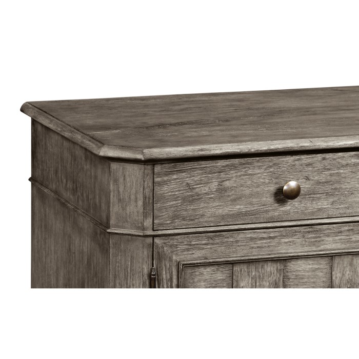 Antique Dark Grey Three Door Sideboard 65
