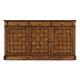Country Walnut Three Door Sideboard 65