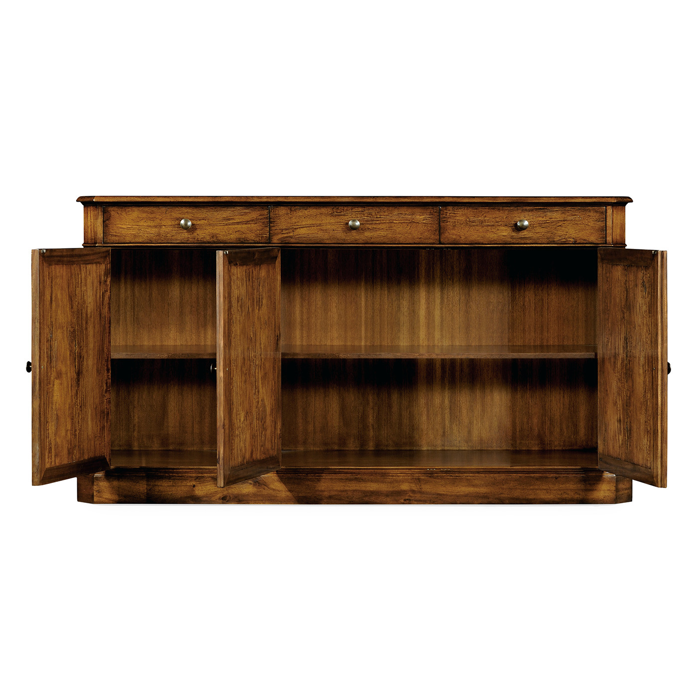 Country Walnut Three Door Sideboard 65