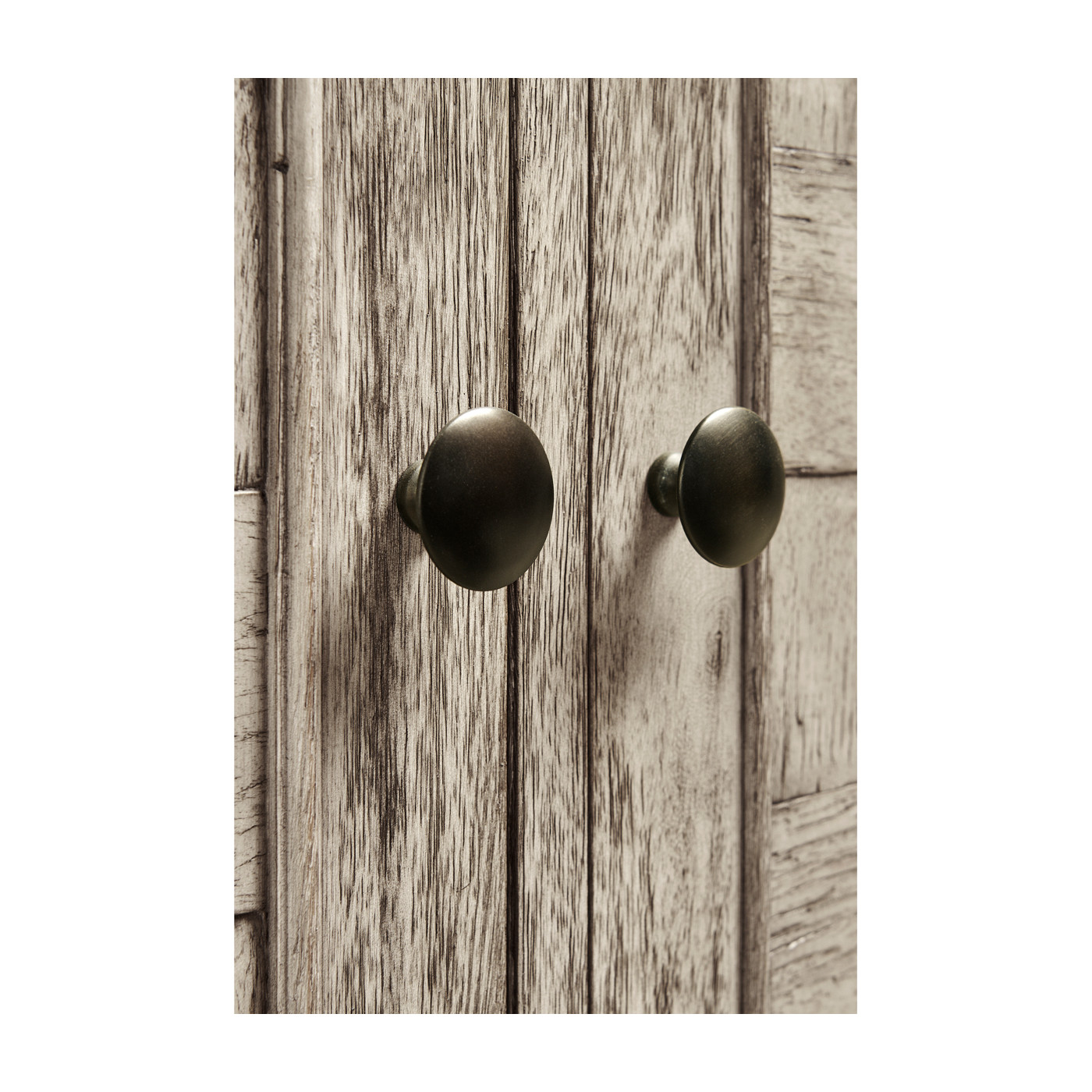 Rustic Grey Three Door Sideboard 65