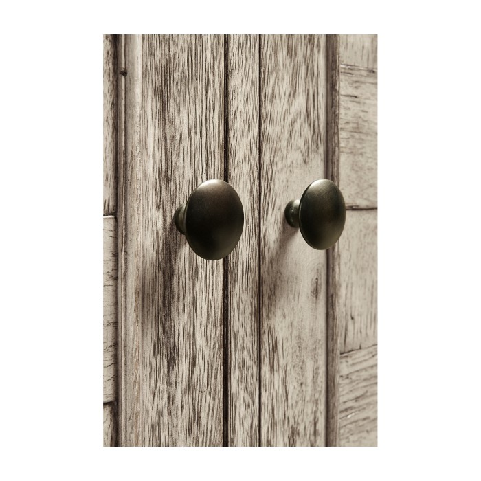 Rustic Grey Three Door Sideboard 65