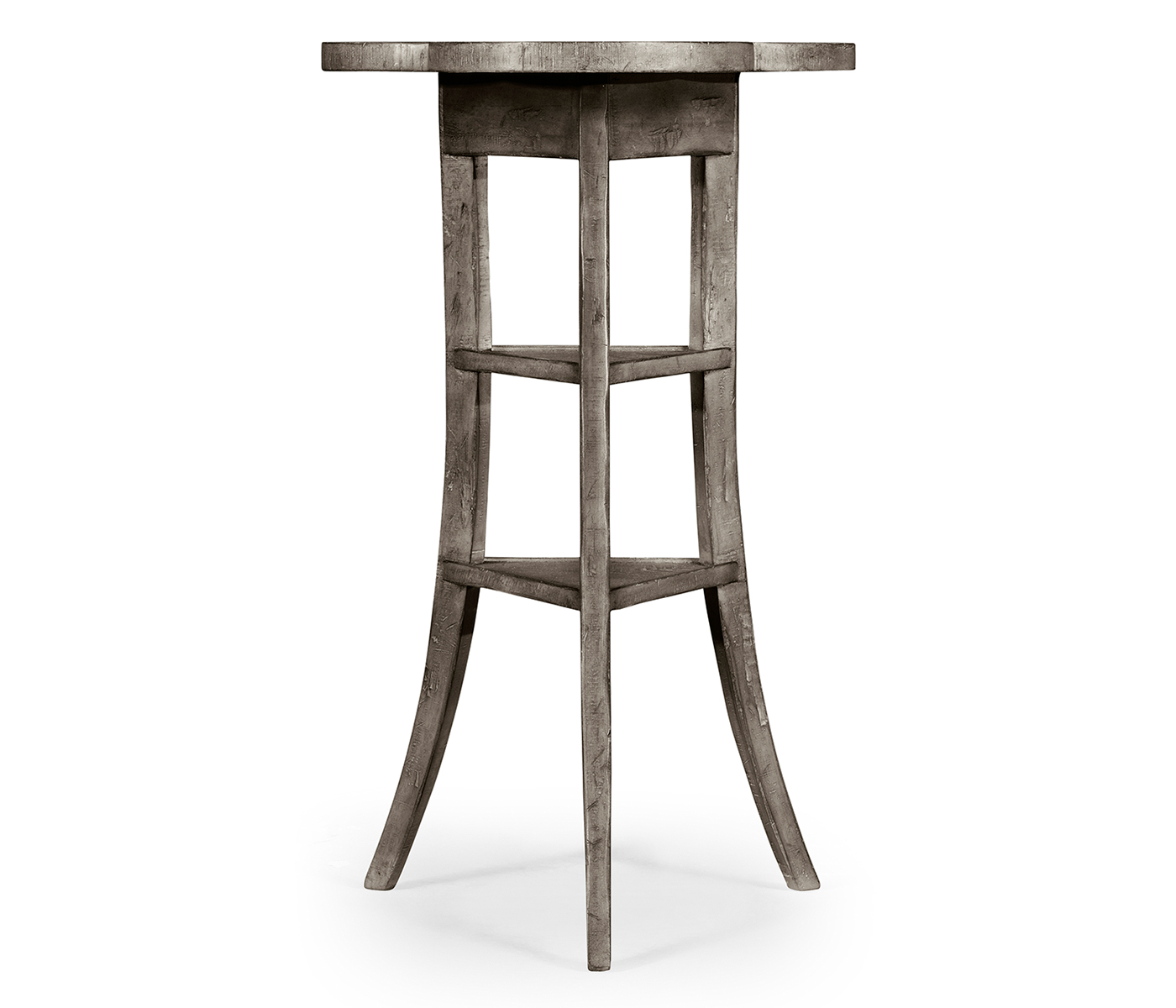 Trefoil Side Table in Antique Dark Grey