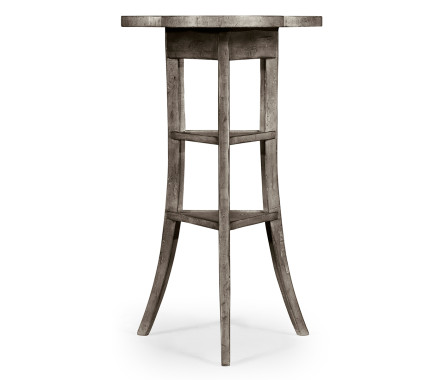Trefoil Side Table in Antique Dark Grey