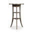 Trefoil Side Table in Antique Dark Grey